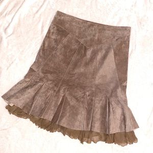 Anthropologie June Suede Skirt